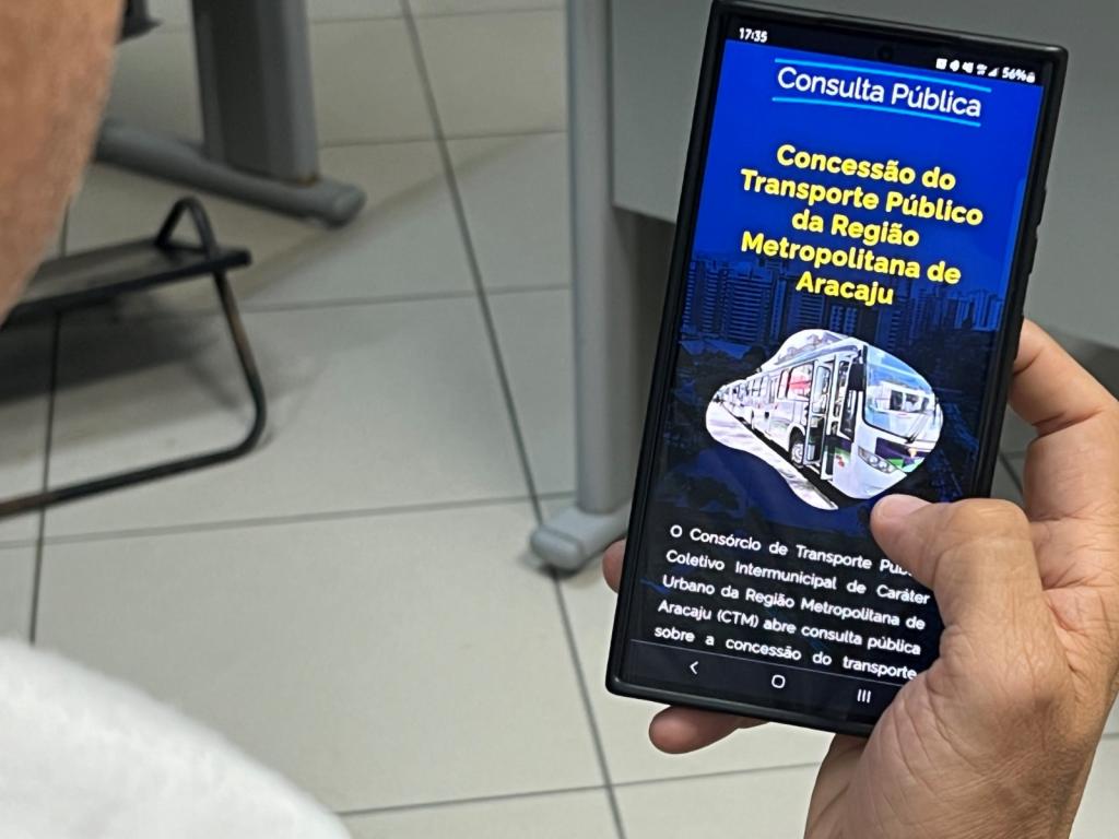 Prefeitura abre consulta pública online para licitação do transporte público da Grande Aracaju - SMTT Aracaju